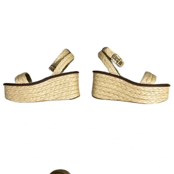 Michael Michael Kors Sandra Straw Platform Sandals - Picture 10 of 13